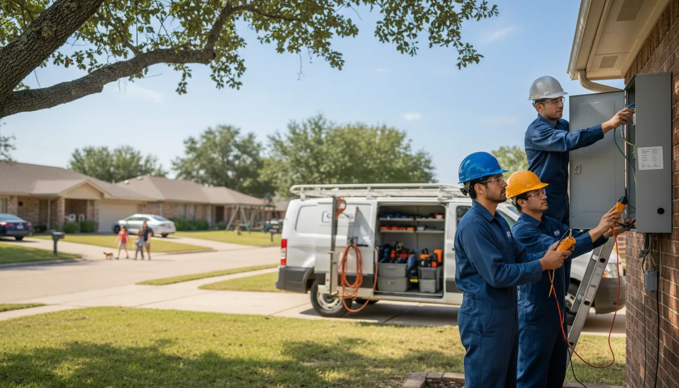 Certified electrician providing emergency electrical services in Montfort, WI